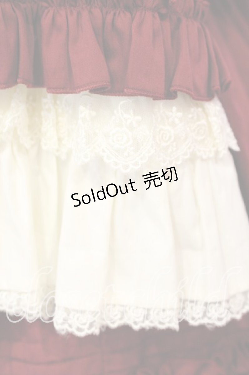 画像4: Pina sweetcollection / ドール姫袖ワンピース  ワイン O-26-01-08-019-LO-OP-OW-OS (4)