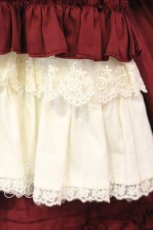 画像4: Pina sweetcollection / ドール姫袖ワンピース  ワイン O-26-01-08-019-LO-OP-OW-OS (4)