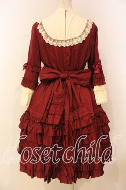 画像5: Pina sweetcollection / ドール姫袖ワンピース  ワイン O-26-01-08-019-LO-OP-OW-OS