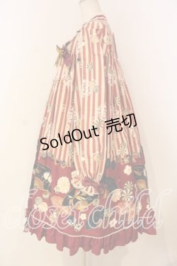 画像4: metamorphose / うたかたの華かぐらAラインワンピース  えんじ系 O-26-01-08-020-ME-OP-IG-OS