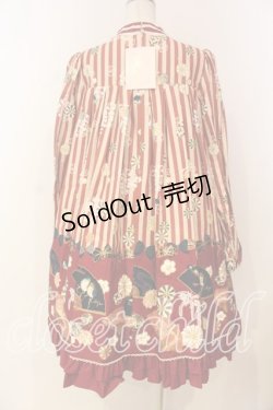 画像5: metamorphose / うたかたの華かぐらAラインワンピース  えんじ系 O-26-01-08-020-ME-OP-IG-OS