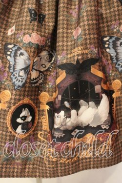 画像3: ALICE and the PIRATES / Dual face 〜phantom and truth〜柄スカート  ブラウン O-26-01-08-023-PA-SK-OW-OS