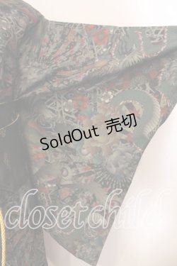 画像5: Qutie Frash / 2025 浴衣3点SET  グリーンＸブラック O-26-01-08-002-QU-OP-YM-OS