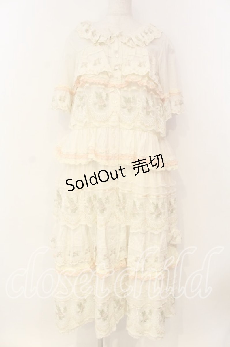画像1: PINK HOUSE / ロココレース使いワンピース  キナリ O-26-01-08-026-LO-OP-OW-OS (1)