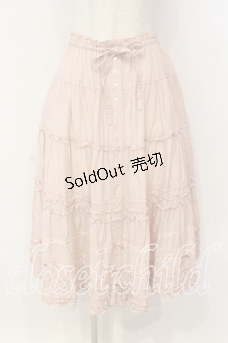 画像1: PINK HOUSE / ローンフリルティアードスカート  ピンク O-26-01-08-028-LO-SK-OW-OS (1)