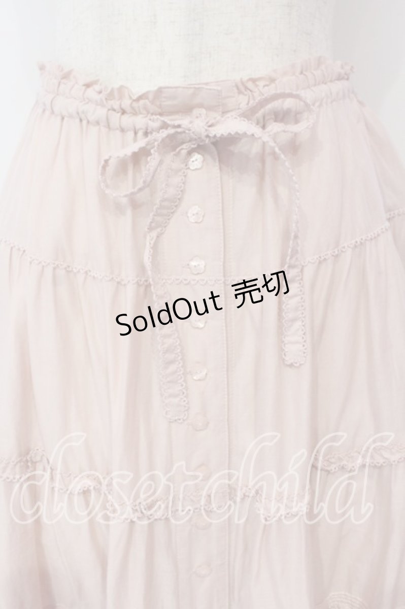 画像2: PINK HOUSE / ローンフリルティアードスカート  ピンク O-26-01-08-028-LO-SK-OW-OS (2)