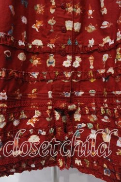 画像3: PINK HOUSE / Pink House Favoritesプリントスカート  アカ O-26-01-08-029-LO-SK-IG-OS