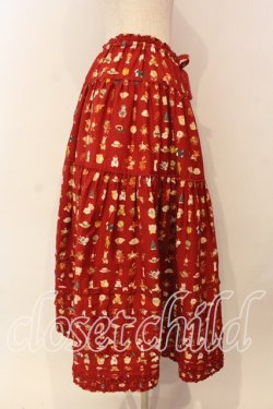 画像4: PINK HOUSE / Pink House Favoritesプリントスカート  アカ O-26-01-08-029-LO-SK-IG-OS