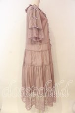 画像4: PINK HOUSE / ドットチュール×ローズチュールレース使いワンピース  ラベンダー O-26-01-08-030-LO-OP-OW-OS (4)