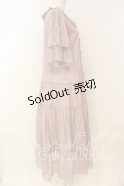 画像4: PINK HOUSE / ドットチュール×ローズチュールレース使いワンピース  ラベンダー O-26-01-08-030-LO-OP-OW-OS