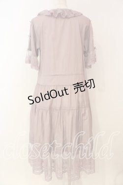 画像6: PINK HOUSE / ドットチュール×ローズチュールレース使いワンピース  ラベンダー O-26-01-08-030-LO-OP-OW-OS