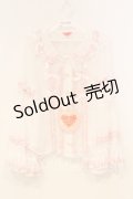 BABY,THE STARS SHINE BRIGHT / Milky sugar pearlブラウス  シロ×ピンク O-26-01-08-046-BA-BL-OW-OS