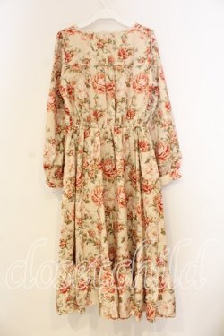 画像4: axes femme / ブルームフラワー柄ワンピース F キナリ O-26-01-08-050-AX-OP-OW-OS