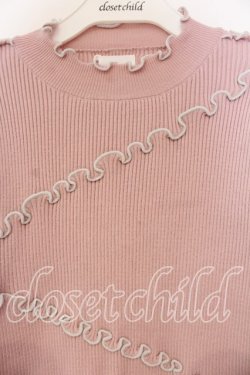 画像2: merry jenny / メロウリブニットトップス F ピンク O-26-01-08-053-LO-TO-YM-OS