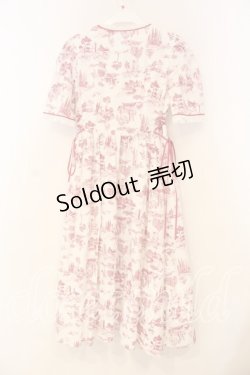 画像4: MILK / プティ・トリアノンドレス  ピンクｘシロ O-26-01-08-057-ML-OP-YM-OS