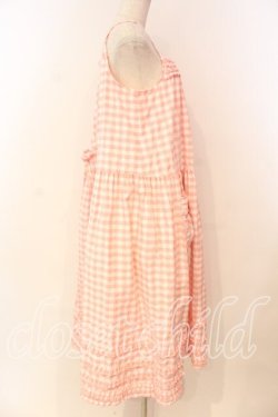 画像4: PINK HOUSE / ブロックギンガムキャミソールワンピース  ピンク O-26-01-08-058-LO-OP-YM-OS