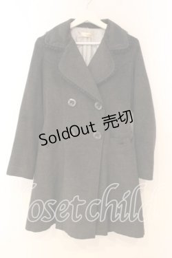 画像1: axes femme / フリル襟コート M グレー O-26-01-08-068-AX-CO-OW-OS