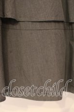画像2: Jane Marple Dans Le Salon / Cotton Typewriter Dirndl Skirt　スカート M グレー O-26-01-08-071-JM-SK-OW-OS (2)