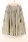 Jane Marple Dans Le Salon / High twist cotton gored skirt　スカート M ベージュ O-26-01-08-072-JM-SK-OW-OS