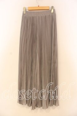 画像2: axes femme / シフォンプリーツパンツ F グレー O-26-01-08-079-AX-PA-YM-OS