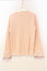 画像2: axes femme / プリーツチュールメロープルオーバー F ピンク O-26-01-08-080-AX-TO-YM-ZT607 (2)