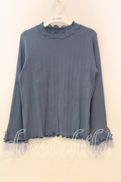 画像1: axes femme / プリーツチュールメロープルオーバー F ブルー O-26-01-08-081-AX-TO-YM-OS