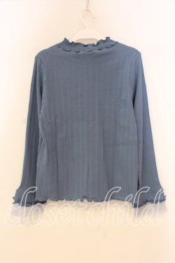 画像2: axes femme / プリーツチュールメロープルオーバー F ブルー O-26-01-08-081-AX-TO-YM-OS