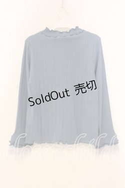 画像2: axes femme / プリーツチュールメロープルオーバー F ブルー O-26-01-08-081-AX-TO-YM-OS