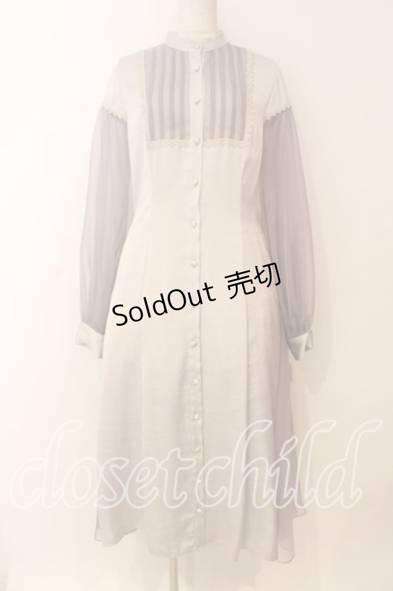 画像1: abilletage / Dorothy バックフレアワンピース  ラベンダーグレー O-26-01-08-008-GO-OP-IG-ZI (1)