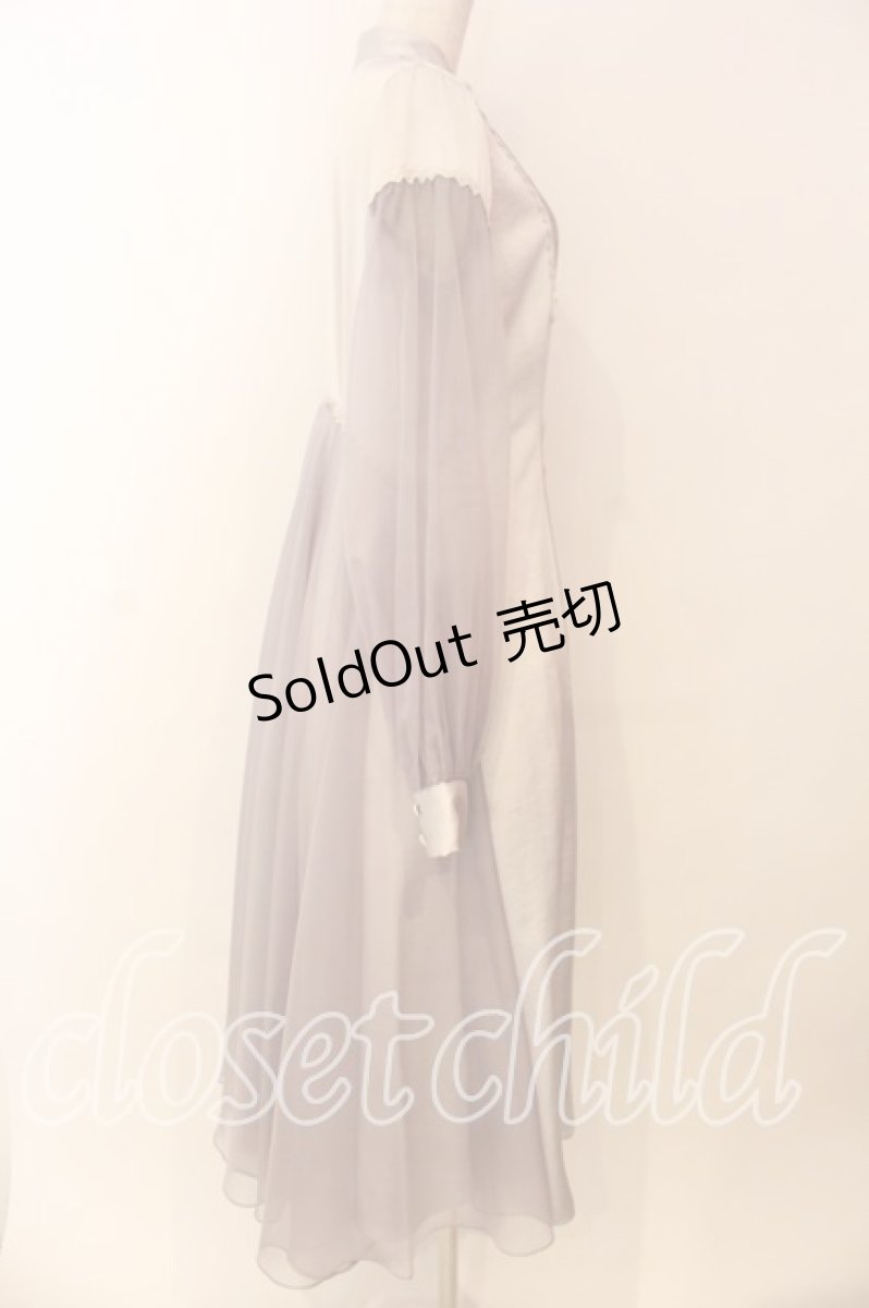 画像3: abilletage / Dorothy バックフレアワンピース  ラベンダーグレー O-26-01-08-008-GO-OP-IG-ZI (3)
