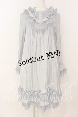 画像1: Hoshibako Works / リトルゴースト　ワンピース L サックス O-26-01-08-009-LO-OP-OW-OS