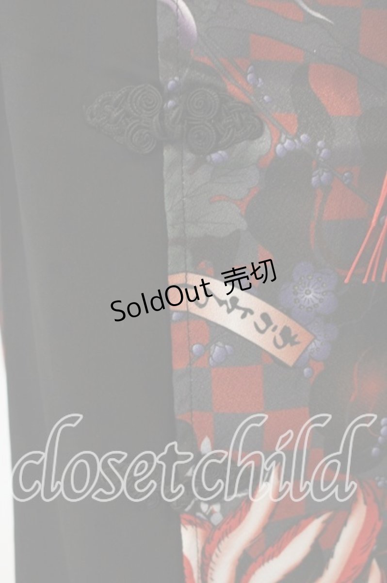 画像5: Qutie Frash / 2025 浴衣3点SET  ブラックＸレッド O-26-01-08-001-QU-OP-YM-OS (5)