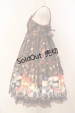 画像4: metamorphose / CL パリの街並ハイウエストジャンパースカート  ブラウン O-26-01-08-014-ME-OP-IG-OS