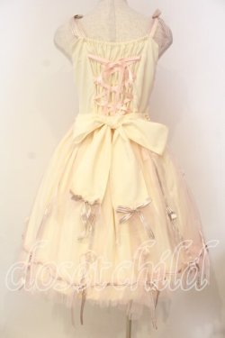 画像5: BABY,THE STARS SHINE BRIGHT / Fleurs benitesジャンパースカート  クリーム×ピンク O-26-01-08-016-BA-OP-OW-OS