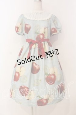 画像1: Emily Temple cute / Apple Stampワンピース  ブルー O-26-01-08-017-ET-OP-YM-OS