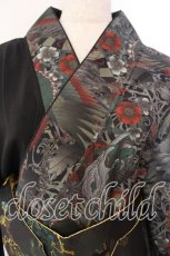 画像2: Qutie Frash / 2025 浴衣3点SET  グリーンＸブラック O-26-01-08-002-QU-OP-YM-OS (2)