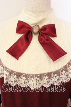 画像2: Pina sweetcollection / ドール姫袖ワンピース  ワイン O-26-01-08-019-LO-OP-OW-OS