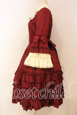 画像3: Pina sweetcollection / ドール姫袖ワンピース  ワイン O-26-01-08-019-LO-OP-OW-OS