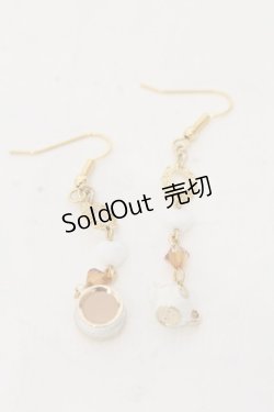 画像1: LOLITA他 / ティーセットピアス  ゴールド O-26-01-09-046-0-AC-IG-ZT421