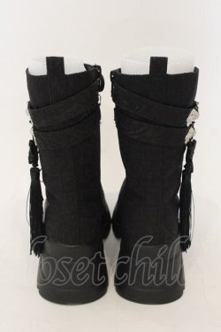 画像3: axes femme POETIQUE / チャイナ釦タンクソールブーツ M クロ O-26-01-09-048-AX-SH-OW-ZT0111D