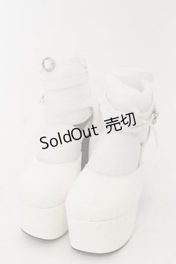画像1: metamorphose / ヒールストラップシューズ S シロ O-26-01-09-049-ME-SH-IG-ZTK028