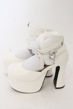 画像2: metamorphose / ヒールストラップシューズ S シロ O-26-01-09-049-ME-SH-IG-ZT0111D