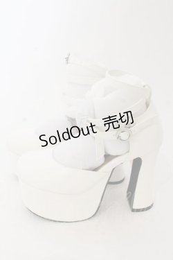 画像2: metamorphose / ヒールストラップシューズ S シロ O-26-01-09-049-ME-SH-IG-ZTK028