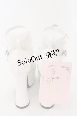 画像3: metamorphose / ヒールストラップシューズ S シロ O-26-01-09-049-ME-SH-IG-ZTK028