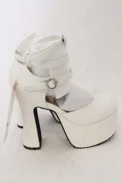 画像4: metamorphose / ヒールストラップシューズ S シロ O-26-01-09-049-ME-SH-IG-ZT0111D