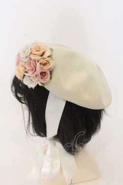 画像2: uf. / ブーケリボンベレー  アイボリー×ホワイト O-26-01-09-005-0-AC-IG-ZT0111D