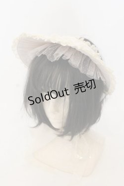 画像1: 妹科手作工作屋 / ドットチュールハーフボンネット  アイボリー O-26-01-09-008-0-AC-IG-ZT421