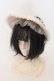 画像1: 妹科手作工作屋 / ドットチュールハーフボンネット  アイボリー O-26-01-09-008-0-AC-IG-ZT0111D (1)