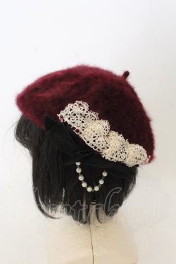 画像2: axes femme / レースリボンファーベレー  ワイン O-26-01-09-010-AX-AC-IG-ZT0111D