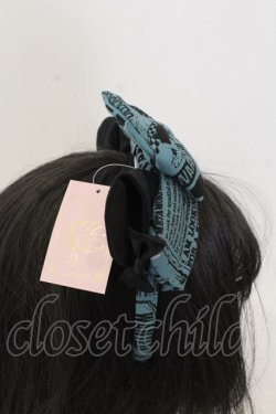 画像3: metamorphose / いたずら黒猫Wanted！ネコミミ付きリボンカチューシャ  グリーン O-26-01-09-011-ME-AC-IG-ZT0111D